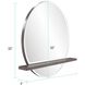 Winston 36 X 32 inch Gray Mirror